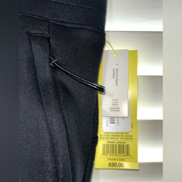 All in Motion Men’s Black Fleece XXL Pants - Picture 4 of 6